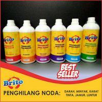 Gambar BRITO 1L PEMBERSIH DAN PENGHILANG NODA TINTA JAMUR KARAT DARAH MINYAK - Noda Karat dari Serbagrosir48 undefined 1 Tokopedia