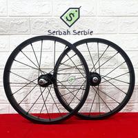 Gambar VELG RIMS SEPEDA 16" MULTI SINGLE SPEED RODA 16 INCH ALLOY WHEELS SET LIPAT BMX WHEELSET CITY BIKE - CHROME/CP, BELAKANG dari SERBAH SERBIE undefined 4 Tokopedia