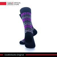Gambar CoolDeSocks Original | Kaos Kaki Fashion - Old School - Purple Dots dari CoolDeSocks undefined 3 Tokopedia