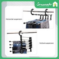 Gambar Hanger Gantungan Baju Celana 5 in 1 Multifungsi Stainless Steel dari SrumahID undefined 5 Tokopedia