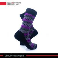 Gambar CoolDeSocks Original | Kaos Kaki Fashion - Old School - Purple Dots dari CoolDeSocks undefined 4 Tokopedia