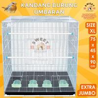 Gambar Kandang Umbaran Burung EXTRA JUMBO 91x76x46 Original - KL 75X45X90 SWT, Hijau dari SWEETOFFICIALSHOP undefined 5 Tokopedia