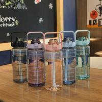 Gambar Botol Minum Viral Motivasi 2 Liter BPA FREE Botol Motivasi Bening - Bening ClipUp, Hitam dari CetakTumbler undefined 3 Tokopedia