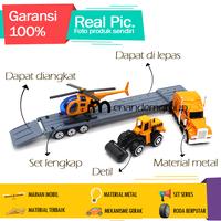 Gambar Mainan Diecast Miniatur Mobil Truk Kontainer Trailer Gandeng Metal - Pemadam dari enandemshop undefined 3 Tokopedia