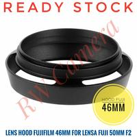 Gambar Hood Lensa Fujifilm 46mm XF 50mm F2 Fuji 50 mm Metal Lenshood 46 mm - Hitam dari RW Camera undefined 3 Tokopedia