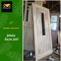 Gambar daun pintu jati dari sakayu furniture undefined 1 Tokopedia