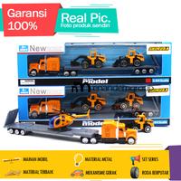 Gambar Mainan Diecast Miniatur Mobil Truk Kontainer Trailer Gandeng Metal - Pemadam dari enandemshop undefined 4 Tokopedia