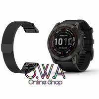 Gambar Strap Watch Band Tali Jam Milanese Magnet Strap Quick Fit Quickfit Easy Garmin Fenix 8 51mm 7x 6x 5x 3 3hr D2 Charlie Delta Bravo Px Solar Sapphire Amoled - Hitam, Quickfit 26mm dari SmartWatchAcc undefined 1 Tokopedia
