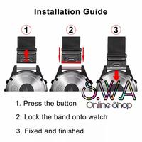 Gambar Strap Garmin Fenix 8 51mm 47mm e 7 7x 6 6x 5 5x Amoled Sapphire Solar Plus Milanese Strap Stainless Quick Fit Quickfit Watch Band dhjy - Hitam, Quickfit 22mm dari SmartWatchAcc undefined 4 Tokopedia