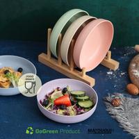 Gambar Piring Makan Mini Piring Snack Bahan Jerami Gandum PR004-1 - Biru dari T.B.E undefined 4 Tokopedia