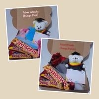 Gambar Hampers Wisuda / Paket Wisuda / Kado Wisuda / Graduation Hampers - Boneka Saja, Blue or Green dari Glad Gift Shop undefined 4 Tokopedia