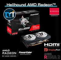 Gambar PowerColor Hellhound AMD Radeon RX 6600 XT 8GB GDDR6 - 128Bit Dual Fan dari Duta Mandiri Infokom undefined 1 Tokopedia