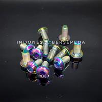 Gambar Titanium Bolt Taperhead M5x10mm Six Bolt Rotor - Baut Titanium Rotor dari Indonesia Bersepeda undefined 3 Tokopedia