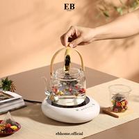 Gambar Pemanas Gelas Teko Kaca Set / Teapot With Warmer Set EB Home 20/1-2 - No.1 dari EB Home Decor & Living undefined 1 Tokopedia