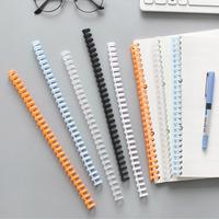Gambar DIY Plastic Binder Ring Binding Strip Loose Leaf Lubang Spiral Panmomo - White dari Lancarjayamks undefined 3 Tokopedia