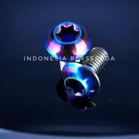 Gambar Titanium Bolt Taperhead M5x10mm Six Bolt Rotor - Baut Titanium Rotor dari Indonesia Bersepeda undefined 4 Tokopedia