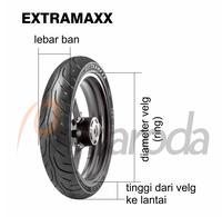 Gambar Sepasang Ban Tubeless 90/80-17 dan 130/70-17 Maxxis Extramaxx dari Primaroda undefined 2 Tokopedia