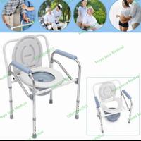 Gambar KURSI BAB COMMODE CHAIR TANPA RODA/ KURSI LANSIA dari Mega Jaya Medical undefined 2 Tokopedia