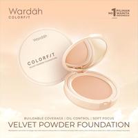 Gambar Wardah Colorfit Velvet Powder Foundation SPF 20 PA+++ - 52N almond dari Big_VIP undefined 1 Tokopedia