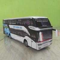 Gambar Miniatur Bus Double Decker Terbaru PO. SAFARI DHARMA RAYA Panjang 50cm dari Kreatif Family undefined 2 Tokopedia