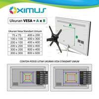 Gambar BRACKET TV LED MONITOR SIZE 10"-27" OXIMUS LYNX 1123 WALL MOUNT TILT dari Starcomp Origin undefined 4 Tokopedia