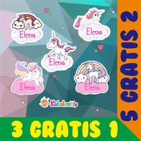 Gambar LABEL NAMA CUTE UNICORN dari Kidzdentity Label undefined 1 Tokopedia