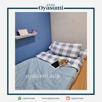 Gambar Bedcover Kotak Kotak Aesthetic Bedcover Set Kotak Bedcover Catur - KOTAK BIRU, BC aja Single dari oyasumiasia undefined 1 Tokopedia