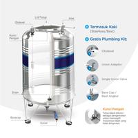 Gambar Tangki Air / Tandon / Toren Stainless Penguin 2000 Liter - TBSK 2000 dari Sumber Makmur Sejahtra undefined 5 Tokopedia