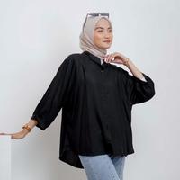 Gambar KEMEJA WANITA POLOS LENGAN PANJANG CASUAL PUTIH Grosir Sandaang - WANITA ARMY dari YUMNA SNACKofficial undefined 3 Tokopedia