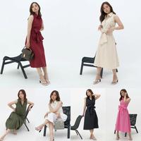 Gambar JILLY SLEEVE BUTTON MIDI DRESS - CARAMEL dari CERIAZ CLOTHING undefined 5 Tokopedia