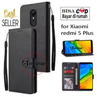 Gambar SARUNG BUKU FLIP UNTUK Xiaomi Redmi 5 Plus-LEATHER CASE FLIP-WALLET dari SukaJaya. undefined 4 Tokopedia