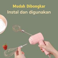 Gambar Mixer + Blender Wireless 3 in 1 Pengocok Telur Elektrik H-D03 - Pink dari SrumahID undefined 4 Tokopedia