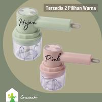 Gambar Mixer + Blender Wireless 3 in 1 Pengocok Telur Elektrik H-D03 - Pink dari SrumahID undefined 3 Tokopedia