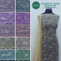 Gambar KAIN BROKAT CHANTILLY / BRUKAT SANTILY 21132A, LEBAR 150CM [per 0.5m] - PALOMA dari PUSAT BRUKAT undefined 3 Tokopedia