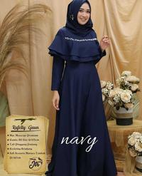 Gambar Gamis Couple Baju Koko Modern Kombinasi Lengan Panjang Biru Navy Polos - Pria M dari Batik Rhizqy Pekalongan undefined 2 Tokopedia