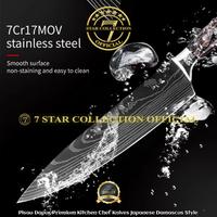 Gambar Pisau Dapur Premium Kitchen Chef Knives Japanese Damascus Pattern Style - CHOPPER KNIFE dari 7StarCollectionOfficial undefined 5 Tokopedia