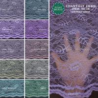 Gambar KAIN BROKAT CHANTILLY / BRUKAT SANTILY 21132A, LEBAR 150CM [per 0.5m] - PALOMA dari PUSAT BRUKAT undefined 5 Tokopedia