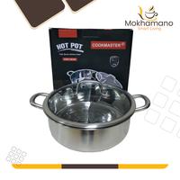 Gambar Cookmaster Panci Soup Steamboat Shabu Shabu Hot Pot Stainless HP304 - 32CM dari Mokhamano Coffee undefined 4 Tokopedia