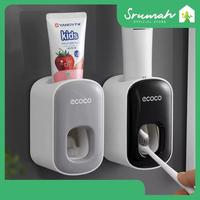 Gambar ECOCO Dispenser Odol Otomatis Tempat Pasta Gigi Otomatis Kamar Mandi - Hitam dari SrumahID undefined 3 Tokopedia