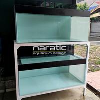 Gambar Aquarium Kaca 120 X 60 X 50 Cm 8Mm + Holo 4X4 2 Susun Set Top Filter dari clarayulisan undefined 1 Tokopedia