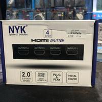 Gambar NYK HDMI Splitter 4 port 1x4 High Definition 2.0 High Speed 1-4 dari Click & Go Tokopedia undefined 1 Tokopedia