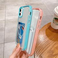 Gambar Casing Pocket Bumper iPhone 13 Pro Max 13 Mini Card Slot Wallet Softca - CLEAR, IP 13 Pro Max dari My Case88 undefined 4 Tokopedia