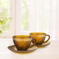 Gambar Merry 2 Set Cangkir Lepek Cup Saucer Amber MR0804 - Brescia dari Brighton Tableware undefined 3 Tokopedia