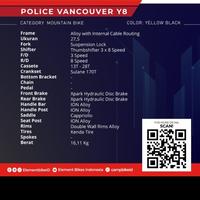 Gambar Sepeda MTB ELEMENT POLICE VANCOUVER Y8 24 Speed 27.5 inch New Design - Biru dari Bike Forever undefined 3 Tokopedia