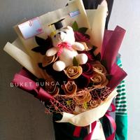 Gambar buket boneka/ buket wisuda/ hadiah wisuda/ buket doll dari buket bunga taa undefined 1 Tokopedia