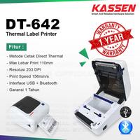Gambar Kassen DT-642 Printer Label Barcode Direct Thermal Cetak Sticker Resi Produk USB Bluetooth - DT642 dari Barcode Store Solutions undefined 4 Tokopedia