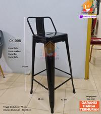 Gambar Kursi Tolix Kursi Cafe Kursi Bar Kursi Makan Resto Tinggi CK 008 dari KLIKFURNITURE-ID undefined 1 Tokopedia