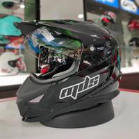 Gambar helm mds supermoto super pro solid - bk doft, L dari rubyh undefined 1 Tokopedia