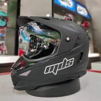 Gambar helm mds supermoto super pro solid - bk doft, L dari rubyh undefined 2 Tokopedia