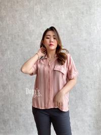 Gambar Domscorner - Yumi collar stripe blouse - kemeja berkerah kancing dari domscorner.collection undefined 1 Tokopedia